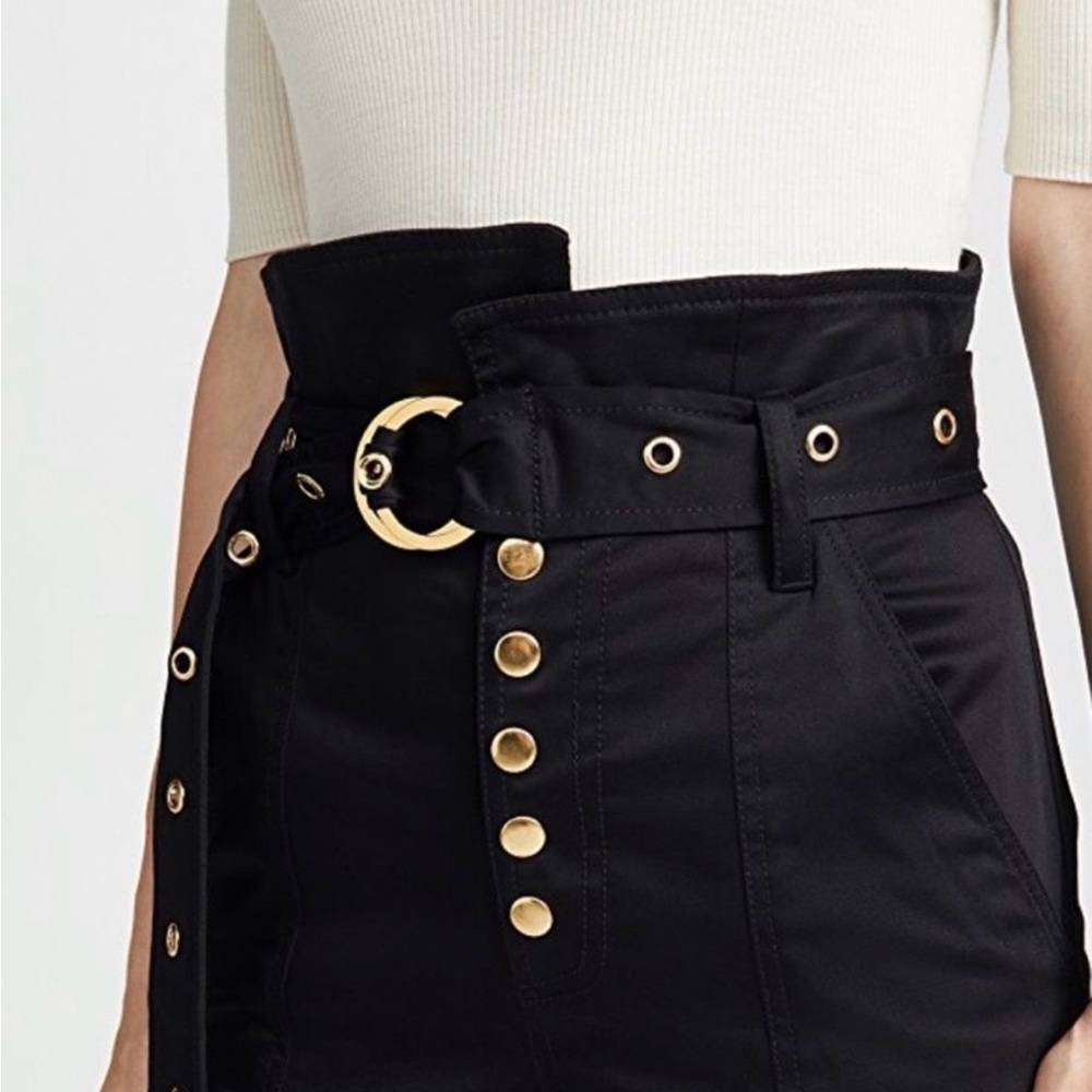 Marissa Webb Gia Twill Pant in Black 6 - Picture 3 of 12